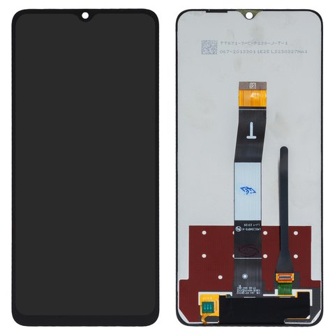 LCD Compatible With Xiaomi Poco C55 Redmi 11A Redmi 12C Black