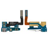 Шлейф для Samsung N7100 Note 2, микрофона, коннектора зарядки, с компонентами, плата зарядки