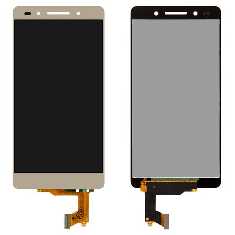 Дисплей для Huawei Honor 7, золотистий, без рамки, Original PRC , PLK L01