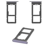 Тримач SIM-карти для Samsung G950F Galaxy S8, G955F Galaxy S8 Plus, сірий, c тримачем MMC, orchid Gray, single SIM