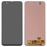 Дисплей для Samsung A205 Galaxy A20, A205F/DS Galaxy A20, M107F/DS Galaxy M10s, чорний, без рамки, Оригінал (переклеєне скло)