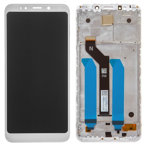 Дисплей для Xiaomi Redmi 5 Plus, білий, з рамкою, Сopy, In Cell