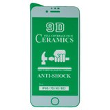 Захисна плівка Ceramics для Apple iPhone 6, iPhone 7, iPhone 8, iPhone SE 2020, біла, 0,2 мм 9H, сумісне з чохлом, Full Glue, шар клею нанесений по всій поверхні