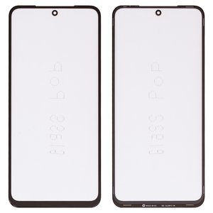 Стекло корпуса G+OCA PRO для Xiaomi Poco M4 Pro 4G, Redmi Note 11, Redmi Note 11S, Redmi Note 12S, с OCA пленкой, черное