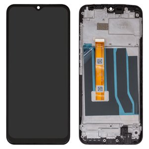 Дисплей для Realme C11, черный, с рамкой, High Copy, RMX2185, FPC HTF065H113