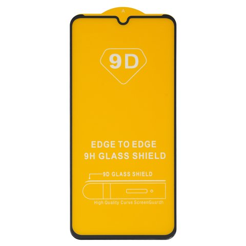 Захисне скло для Xiaomi Mi 9 Lite, Mi A3, сумісне з чохлом, Full Glue, без упаковки , чорний, шар клею нанесений по всій поверхні