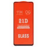 Защитное стекло для Oppo A36, A76, A96 4G, совместимо с чехлом, Full Glue, (без упаковки), черный