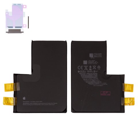Акумулятор для iPhone 13 Pro Max, Li ion, 3,85 B, 4780 мАг, збільшена ємність, без контролера, #A2653