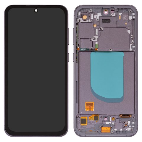Дисплей для Samsung S711 Galaxy S23 FE, чорний, з рамкою, High Copy, OLED