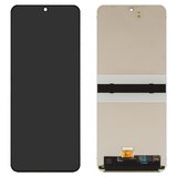 Дисплей для Samsung F741 Galaxy Z Flip6, чорний, Оригінал (переклеєне скло)