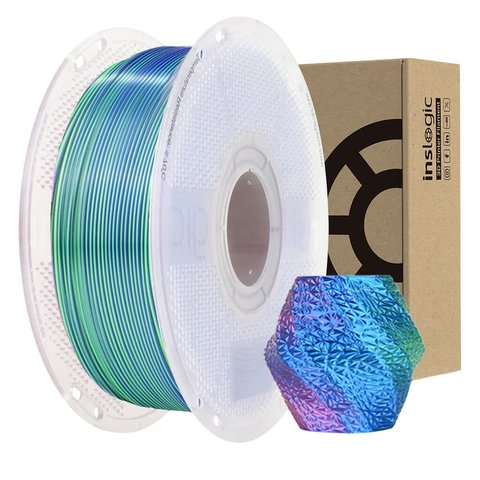 Філамент для 3D принтера INSLOGIC PLA Silk Iceland Aurora, 1 кг