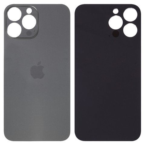 Задня панель корпуса для iPhone 13 Pro Max, сіра, не потрібно знімати скло камери, Original PRC , Graphite, big hole