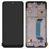 Дисплей для Xiaomi Poco X5 5G, Redmi Note 12 5G, чорний, з рамкою, Сopy, (TFT), 22111317PG, 22111317PI, 22111317I, 22111317G