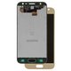 Дисплей для Samsung J330 Galaxy J3 (2017), золотистый, без рамки, Оригинал (переклеено стекло)