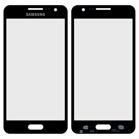 Housing Glass compatible with Samsung A300F Galaxy A3, A300FU Galaxy A3, A300H Galaxy A3, black 