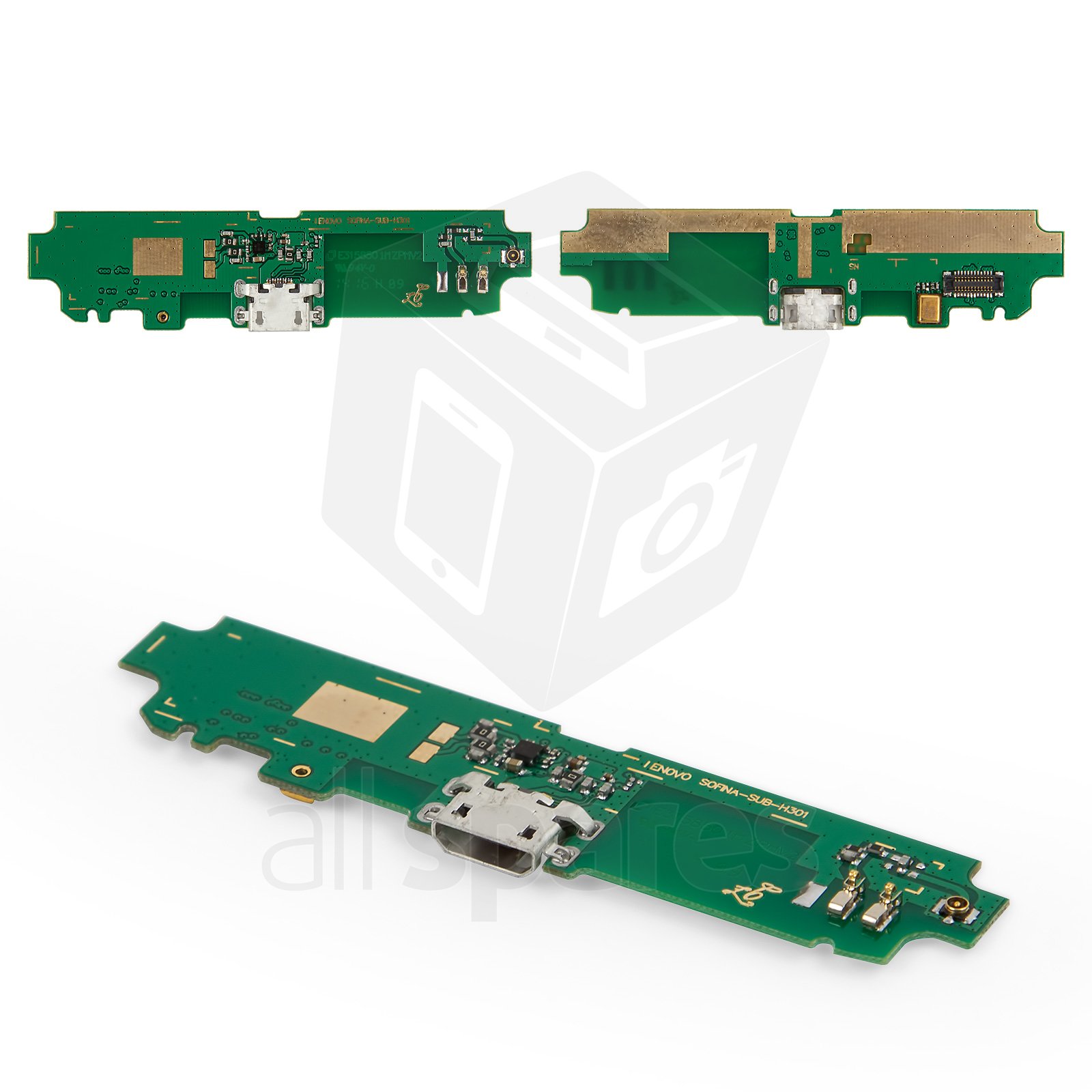 Flat Cable Compatible With Lenovo S650 Microphone Charge Connector With Components Charging Board All Spares