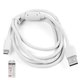 USB Cable, (USB type-A, micro USB type-B, 150 cm, white)