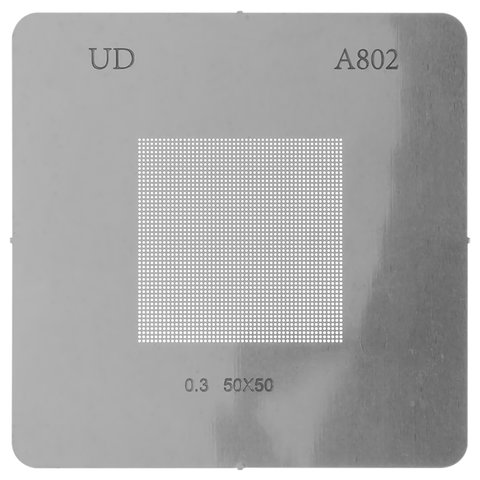 BGA Stencil A802, pitch 0,3 mm, universal, 50*50 