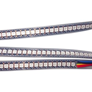 RGB LED Strip SMD5050, WS2813 with controls, black, IP67, 5 V, 144 LEDs m, 1 m 