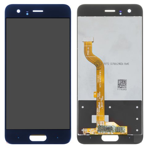 Pantalla LCD puede usarse con Huawei Honor 9, azul, tipo 1 , sin marco, High Copy, STF L09 STF L19