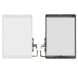 Сенсорный экран для iPad Air iPad 5 , с кнопкой HOME, белый, со шлейфом, #A1822 A1823
