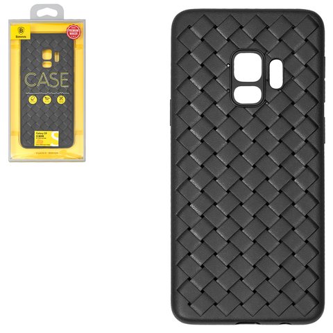 Case Baseus compatible with Samsung G960 Galaxy S9, black, braided, plastic  #WISAS9 BV01