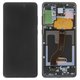 LCD compatible with Samsung G985 Galaxy S20 Plus, G986 Galaxy S20 Plus 5G, (black, with frame, Original (PRC), cosmic black)