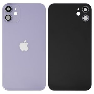 Panel trasero de carcasa puede usarse con iPhone 11, morada, con vidrio de cámara, small hole