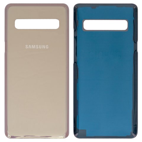 Housing Back Cover compatible with Samsung G977 Galaxy S10 5G, golden 
