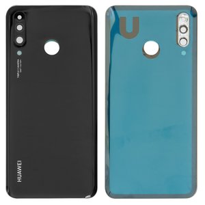 Задняя панель корпуса для Huawei P30 Lite, черная, со стеклом камеры, 48 Мп