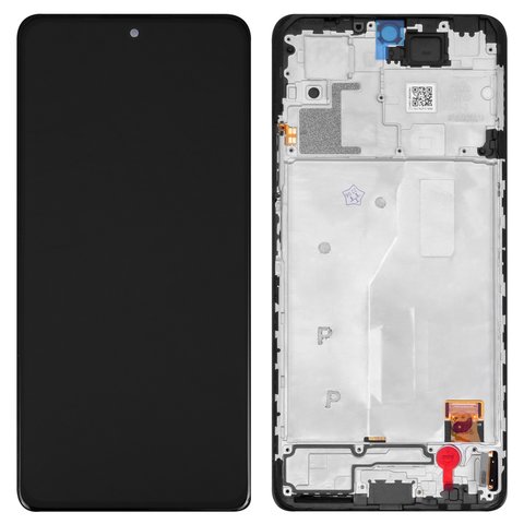 LCD compatible with Xiaomi Redmi Note 10 Pro, black, with frame, Original PRC  