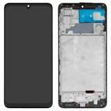 Дисплей для Samsung M225 Galaxy M22, черный, с рамкой, High Copy, с широким ободком, (OLED)