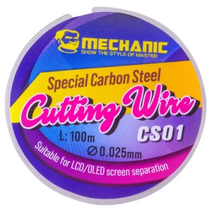 Glass Separator Wire Mechanic CS01, 0.025 mm, 100 m 