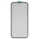 Vidrio de protección templado All Spares puede usarse con Apple iPhone 12 Pro Max, 5D Full Glue, negro, capa de adhesivo se extiende sobre toda la superficie del vidrio