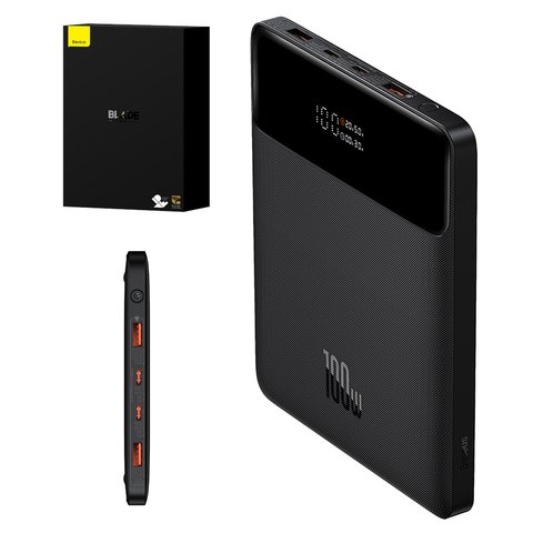 Power Bank Baseus Blade, 20000 mAh, 100 W, black, Power Delivery PD #PPBL000201