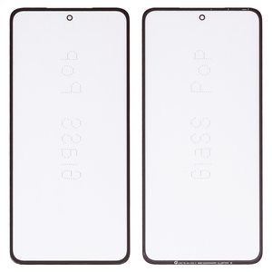 Стекло корпуса G+OCA PRO для Motorola Moto G84, с OCA пленкой, черное