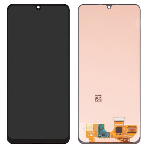 LCD compatible with Samsung A225 Galaxy A22, black, without frame, Original PRC  