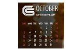 Car Solutions October Calendar
