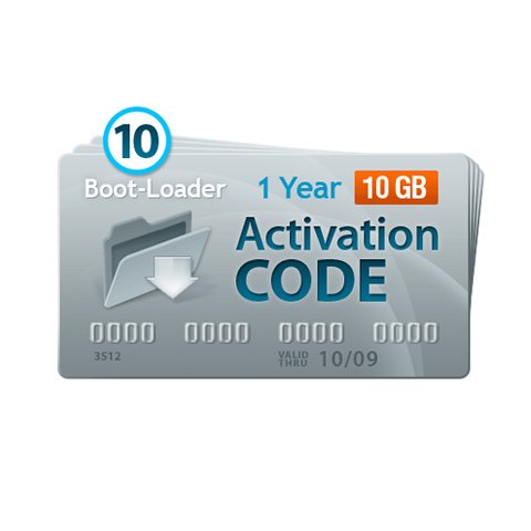 Boot Loader v2.0 Activation Code 1 year, 10 codes x 10+1 GB 