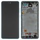 LCD compatible with Samsung A725 Galaxy A72, A726 Galaxy A72 5G, (dark blue, with frame, Original (PRC))
