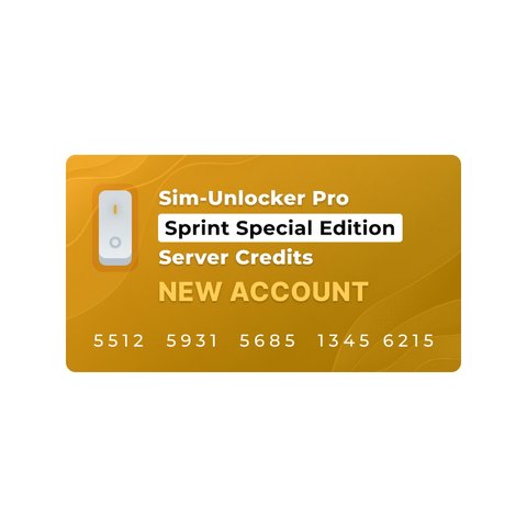 Sim Unlocker Pro Sprint Special Edition Server Credits New Account 