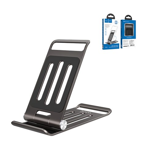 Holder Hoco PH49, gray, portable, folded, desktop, metal  #6931474771735