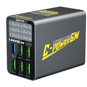 Mains Charger Mechanic C Power 6M  , 40 W, Quick Charge, 6 outputs 
