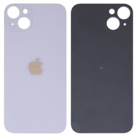 Housing Back Cover compatible with iPhone 14 Plus, purple, no need to remove the camera glass, Purple, big hole