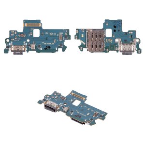 Flat Cable compatible with Samsung A566 Galaxy A56, charge connector, with components, Original PRC , charging board 