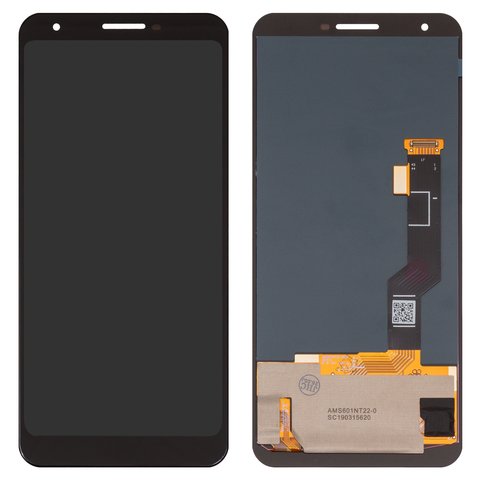 Дисплей для Google Pixel 3a XL, черный, без рамки, High Copy, OLED 
