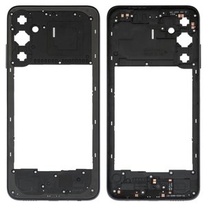 Housing Middle Part compatible with Samsung A057 Galaxy A05s, black 