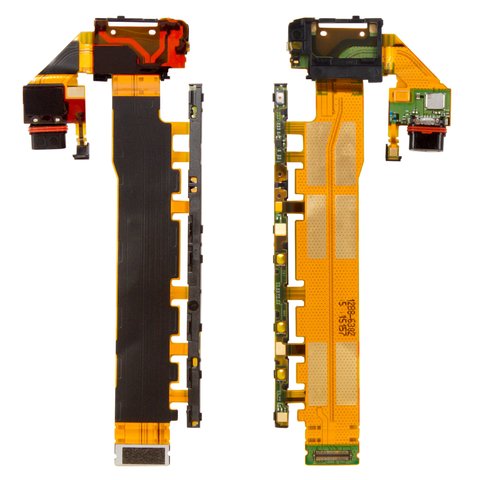 Cable flex puede usarse con Sony E6533 Xperia Z3+ DS, E6553 Xperia Z3+, Xperia Z4, Xperia Z4 DS, del conector de carga, del botón de encendido, con componentes