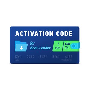Boot Loader 2.0 Código de activación 1 año, 150 GB 