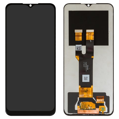 Pantalla LCD puede usarse con Nokia C22, C32, negro, sin marco, original vidrio reemplazado